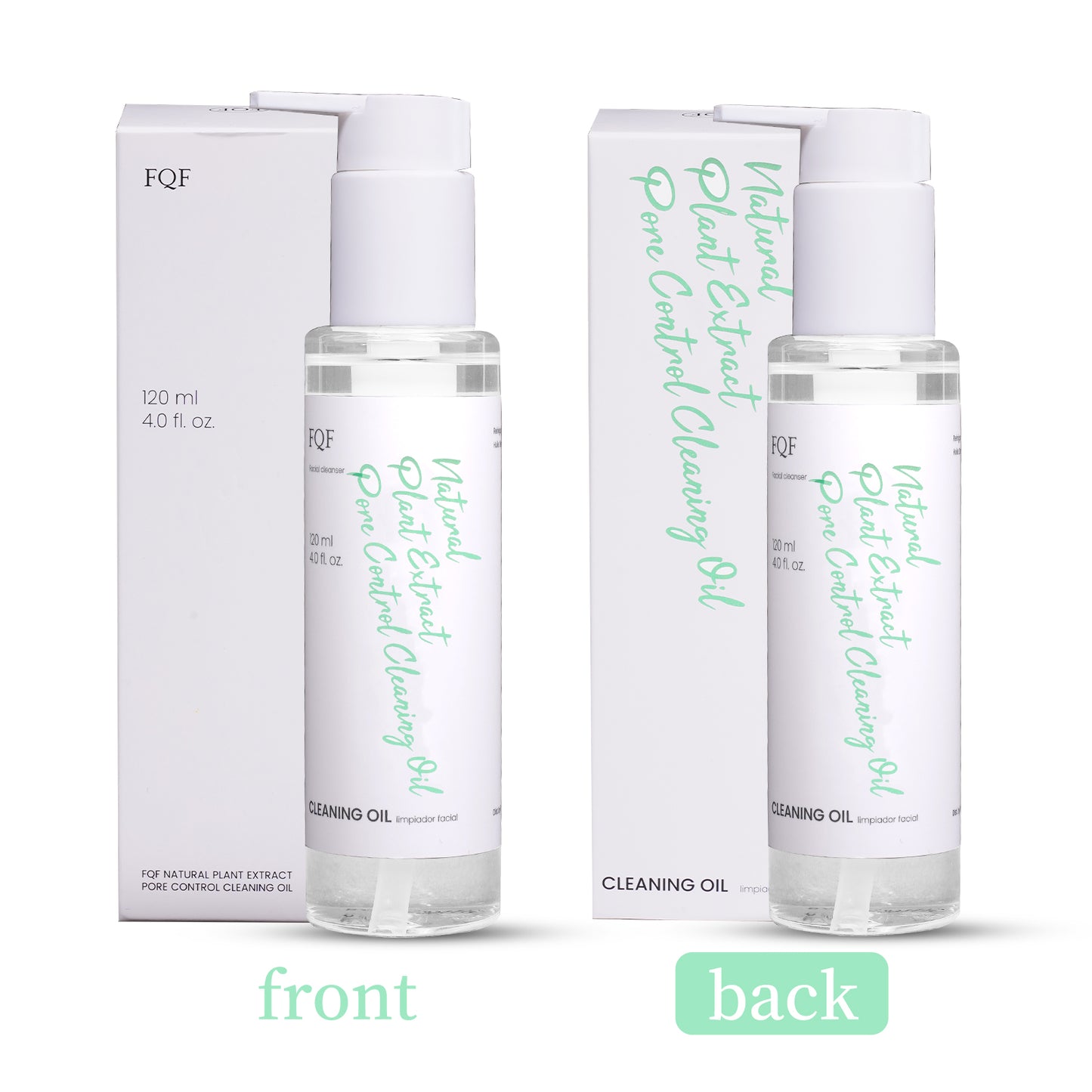 FQF Plant-Based Pore Control Cleansing OilWaterproof Makeup Remover for Sensitive, Acne.Prone Facial Skin. Korean Skin Care for Men andWomen,120ml,4.0 fl.oz Cosmetic